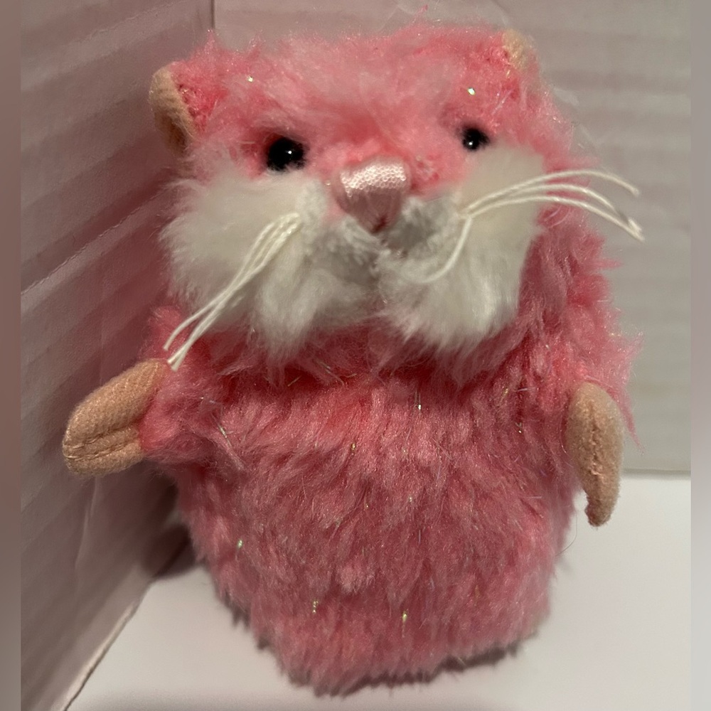 GANZ pink Webkinz sparkle mazin’ hamster SWEETIE plush 4”
